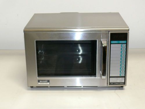 Sharp stainless steel commercial microwave oven 1200w model r-22gt-f for sale