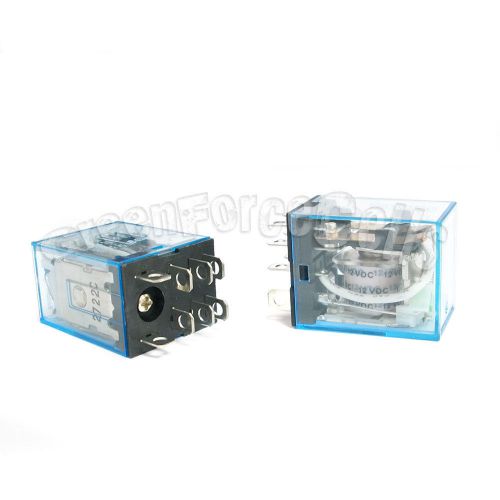 20 pcs omron ly2nj j ly2n ly2 dc 12v 8pin 10a power relay coil dpdt hh62p-l for sale