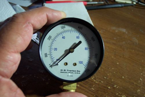 NEW H.O. TRERICE # 800 0-100 PSI PRESSURE GAUGE 2-1/2&#034;