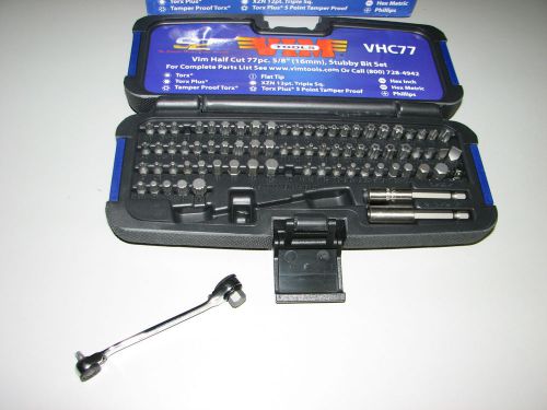 77 Piece 1/2 cut Stubby Bit Set