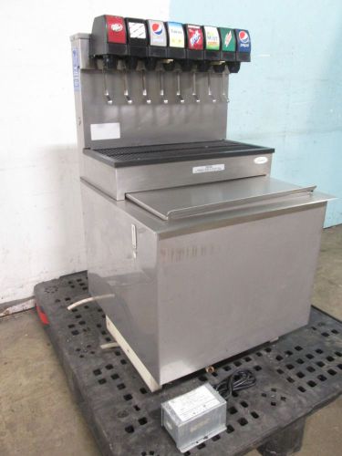 &#034;cornelius&#034; commercial hd 8 heads drop-in soda dispenser w/cold plate ice bin for sale