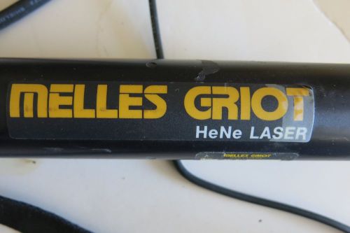 MELLES GRIOT HeNe 10mw LASER &amp; POWER SUPPLY IIIb