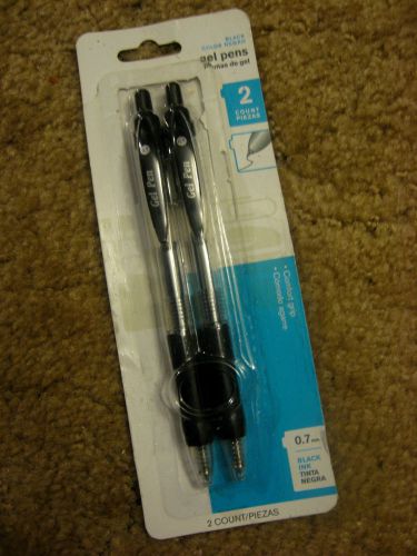 2 GEL PENS....-,07mm-....retractable...NEW in Pkg