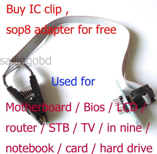 20pcs soic8 sop8 flash chip ic test clip socket adpter bios/24/25/93 programmer for sale