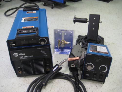 Miller XMT-304 CC/CV &amp; S-74DX Feeder Multi-Process Welder MIG PKG 230/460V