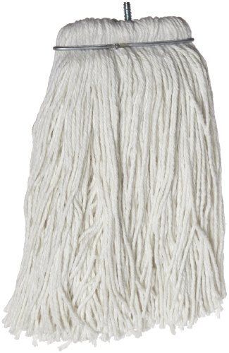 Impact 61116 Layflat Screw-Type Regular Cut-End Rayon Wet Mop Head, 16 oz, White