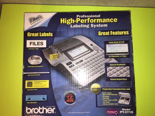 New brother p-touch 2710 electronic high-professional labeling system for sale