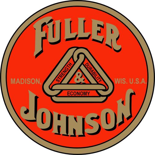 Offical Fuller &amp; Johnson Water Slide Off Decal