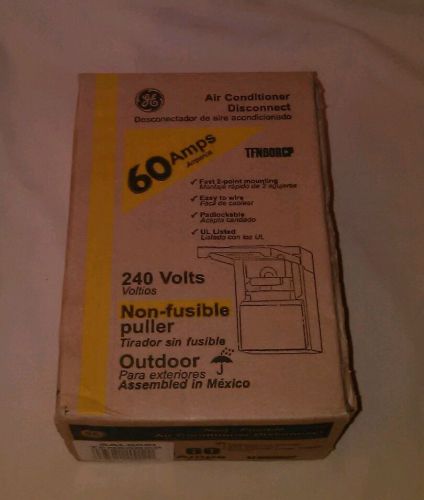 New in box - ge air conditioner disconnect 60 amps tfn60rcp  non automatic for sale