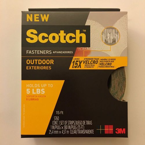 Scotch Outdoor Fasteners, Clear, 1 in x 15 ft