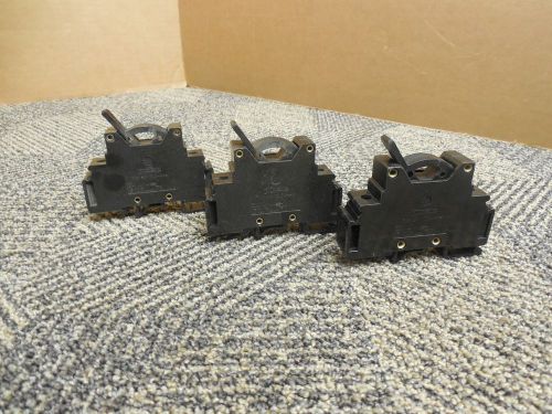 (3) PHOENIX CONTACT TYP UK 10,3-HESI FUSE HOLDERS 600V 35A A AMP LOT OF 3