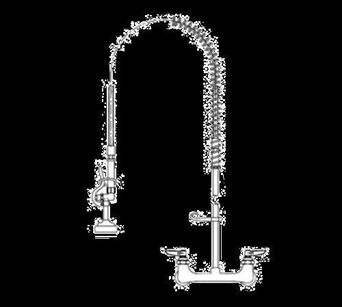 T&amp;S Brass B-0133-CC EasyInstall Pre-Rinse Unit wall mount 1&#034;L 1/2&#034; NPT male...