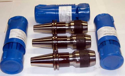 3 Toolmex-Tmx CAT40 5/8&#034; Integral Keyless Precision Ball Bearing CNC Drill Chuck