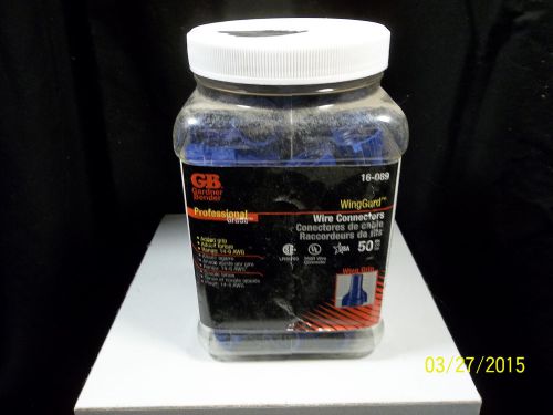 Gb gardner bender wire connector blue 16-089 - qty 50 for sale