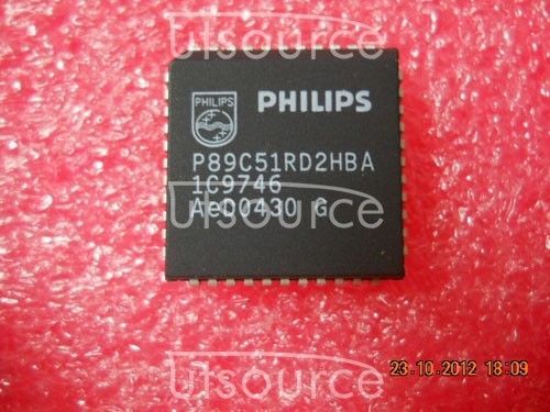 1PCS P89C51RD2HBA  Encapsulation:PLCC-44,80C51 8-bit Flash microcontroller