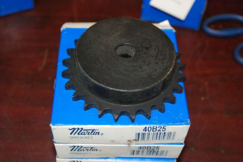 Martin, 40B25, LOT OF 4, Stock Bore, Sprocket, New in Box