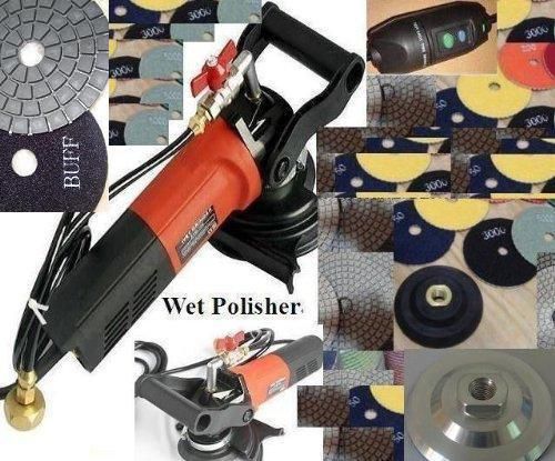 Wet polisher 5&#034; polishing 35 pad 2 damo buff granite marble travertine glass for sale