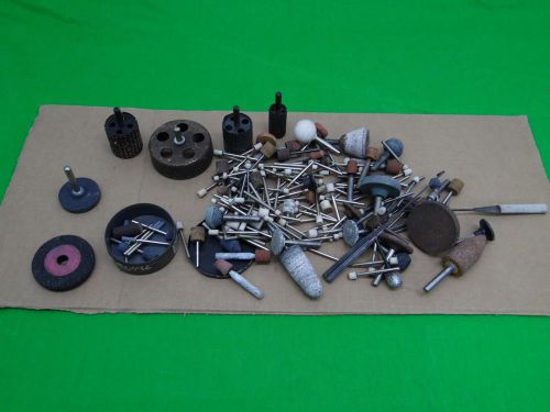 huge lot of MOUNTED GRINDING WHEELS MACHINIST PORT POLISH