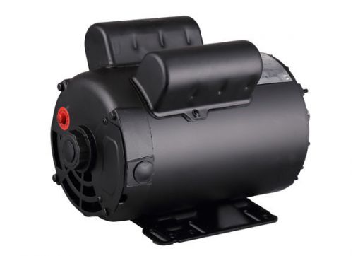 5HP  Air Compressor Electric Motor, 7/8&#034; Shaft, 1ph,208-230V, 145T,ODP