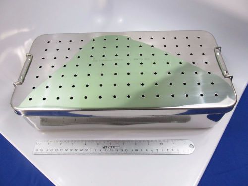Instruments sterilization tray perforated16x8x4 german steel krebs for sale