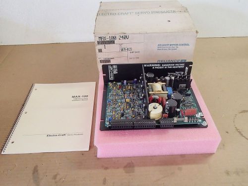 RELIANCE ELECTRIC ELECTRO-CRAFT MAX-100 240 V PWM SERVO DRIVE 9078-0123 (NEW)