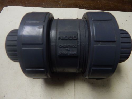 Nibco/CHEMTROL 1-1/4&#034; PVC Ball Check Valve Unit # 3