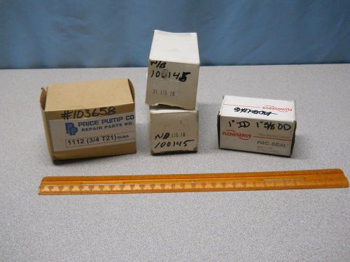 4 Pump Shaft Seals Price Pump Co.112 3/4 T21 Floserve Pac-Seal BM 7274 235 1&#034; ID