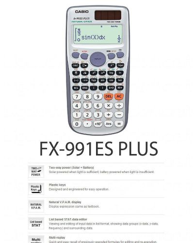 Casio FX-991ES Plus Scientific Calculator FX991ES + FX 991 ES - New