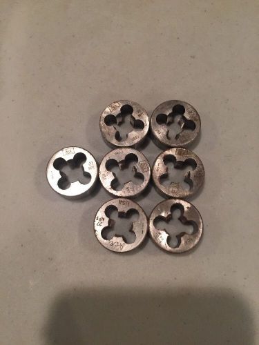 1/8 27 npt ace hanson high carbon steel round die 7 pcs for sale