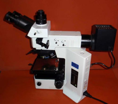Olympus bx51m dic bf/df trinoccular microscope for sale