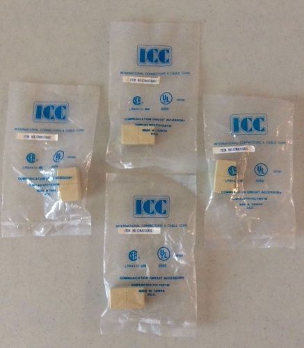 ICC ICMA350A6C VOICE COUPLER MODULAR ADAPTOR 6P6C PIN 1-6 CREAM