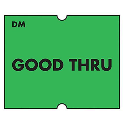 DayMark IT110445 DissolveMark Date Coder &#034;GOOD THRU&#034; Dissolvable Label, For DM4