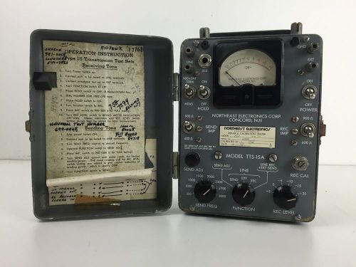 Vintage northeast electronics repair calibration meter phone test center model t for sale