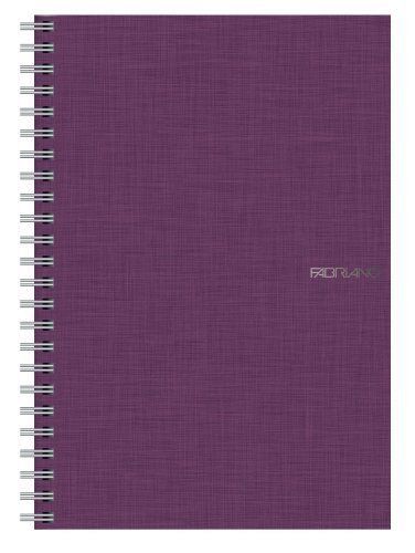 Fabriano EcoQua Notebooks spiral grid wine 58 in x 825 in