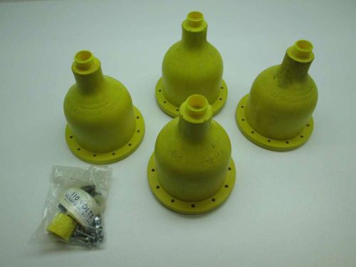 Lot 4 new woodhead assorted lovolt neotex rubber lamp cover assembly d395079 for sale