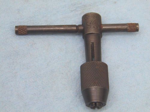 Vintage greenfield tool &amp; die (gtd) t-handle tap wrench model #328 for sale