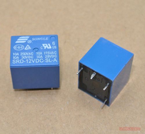 Power relay spst 12vdc coil srd-12vdc-sla songle.5pcs for sale