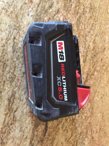 Milwaukee m18 xc 5.0 battery for sale