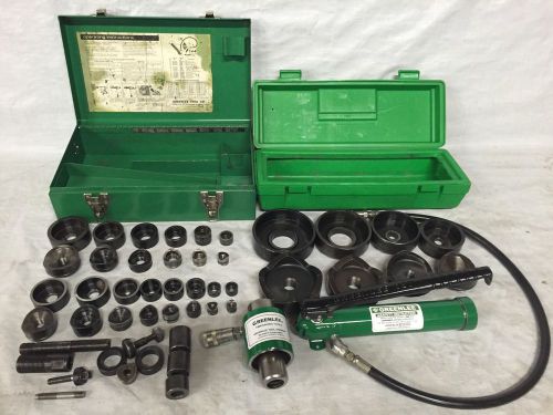 *GREENLEE* 1/2&#034;-4&#034; KNOCKOUT PUNCH and DIE SET, 19 DIE SETS!, 7310,7646,7304