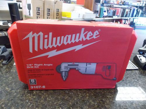 Milwaukee 1/2 in. Heavy Right-Angle Drill Kit with Case 3107-6 New!!!