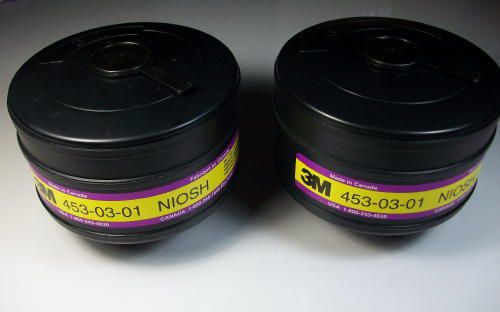 3m, 453-03-01 niosh, easy respirator cartridges, quantity of 2,  new for sale