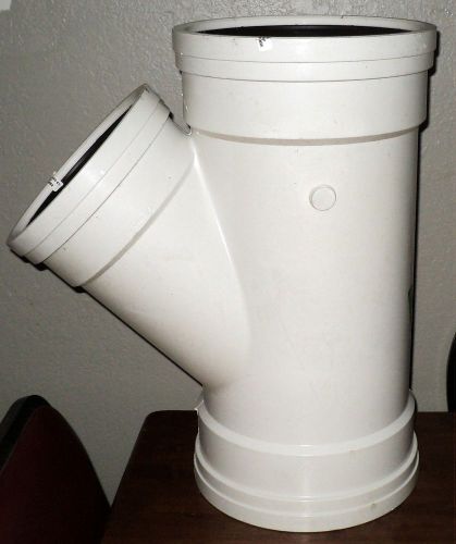 New~~10in x 10in x 8in pvc wye &#034;y&#034; molded hub  sewer pipe for sale