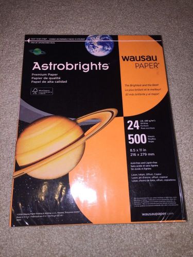 Astrobrights copy paper 8 1/2&#034;x11&#034; 24lb cosmic orange, pack of 500 shts, 21658 for sale