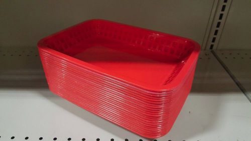 TableCraft 1077R 10-3/4&#034; Red Grande Platter Basket 1077 Lot of 23 pcs