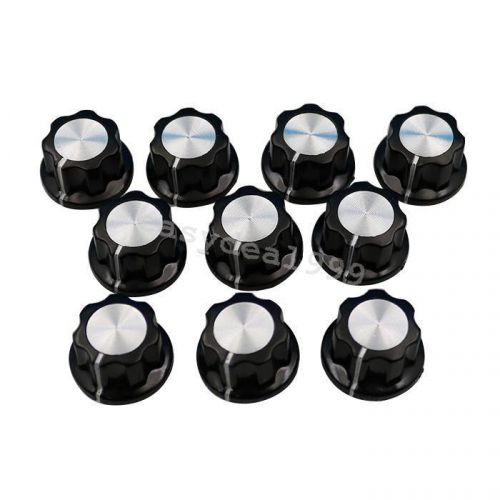 10Pcs Potentiometer Knob Bakelite 16mm Top Rotary Control Turning f Hole Dia 6mm