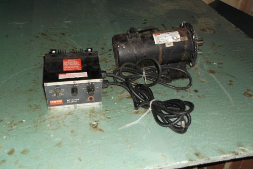 DAYTON 1/2 HP 115VAC DC Speed Control with Model 1F800 1/2 HP 1P Motor 50/60 Hz