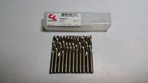 Lot of 12 - CHICAGO-LATROBE 50862 Screw Machine Drill Bit, Size #7, 135 Deg