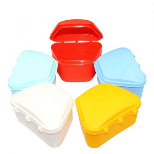 FREE SHIPPING FDA New Dental Case Denture Box Retainer Teeth Container 1Pcs