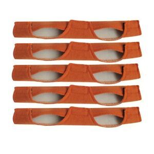 5pcs Orange Cotton Welding Helmet Sweatbands Bands Spare Replacement 25x9.5cm