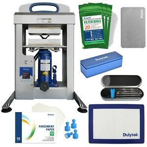 Dulytek® DHP20 20-Ton Hydraulic Rosin Heat Press and Accessories Bundle